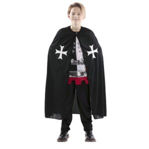 DISFRAZ CAPA MEDIEVAL NEGRA INFANTIL