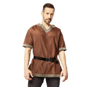 DISFRAZ CAMISA MEDIEVAL MARRÓN HOMBRE
