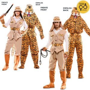 DISFRAZ DOBLE FUN! CAZADOR-TIGRE UNISEX ADULTO