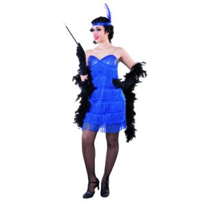 DISFRAZ CHARLESTÓN AZUL PARA MUJER
