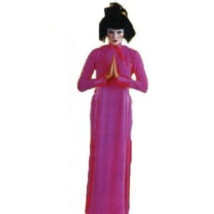 DISFRAZ DE CHINA FUCSIA MUJER