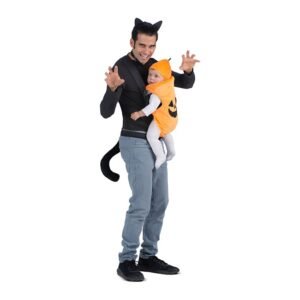 DISFRAZ CUBREMOCHILA DE GATO Y CALABACITA