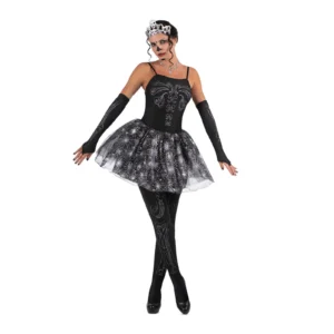 DISFRAZ DE BAILARINA ESQUELETO MUJER