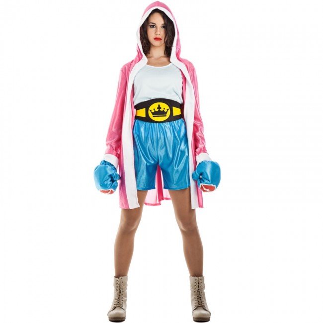 DISFRAZ DE BOXEADORA PARA MUJER