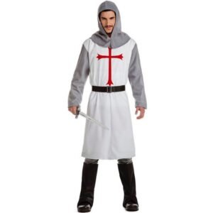 DISFRAZ DE CRUZADO BLANCO MEDIEVAL HOMBRE