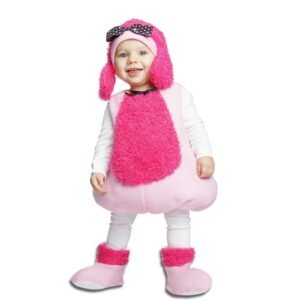 DISFRAZ DE PEQUEÑA CANICHE PELUCHE ROSA BEBÉ