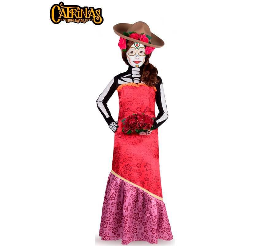 DISFRAZ DE CATRINA CASSANDRA NIÑA