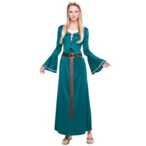 DISFRAZ DE DAMA MEDIEVAL AZUL MUJER
