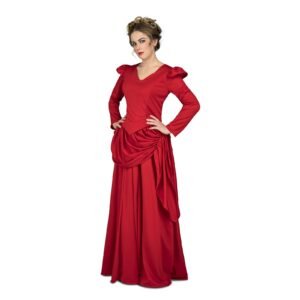 DISFRAZ DE DAMA ROJA DEL OESTE MUJER
