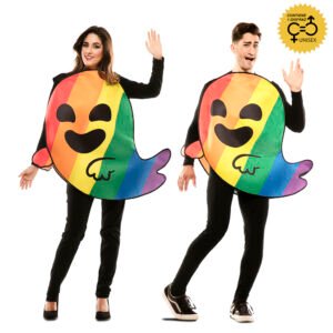 DISFRAZ DE EMOTICONO FANTASMA UNISEX