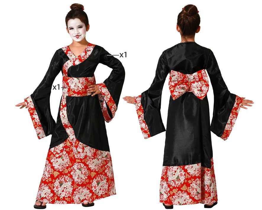 DISFRAZ DE GEISHA KIMONO PARA NIÑA