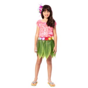 DISFRAZ DE HAWAIANA PARA NIÑA