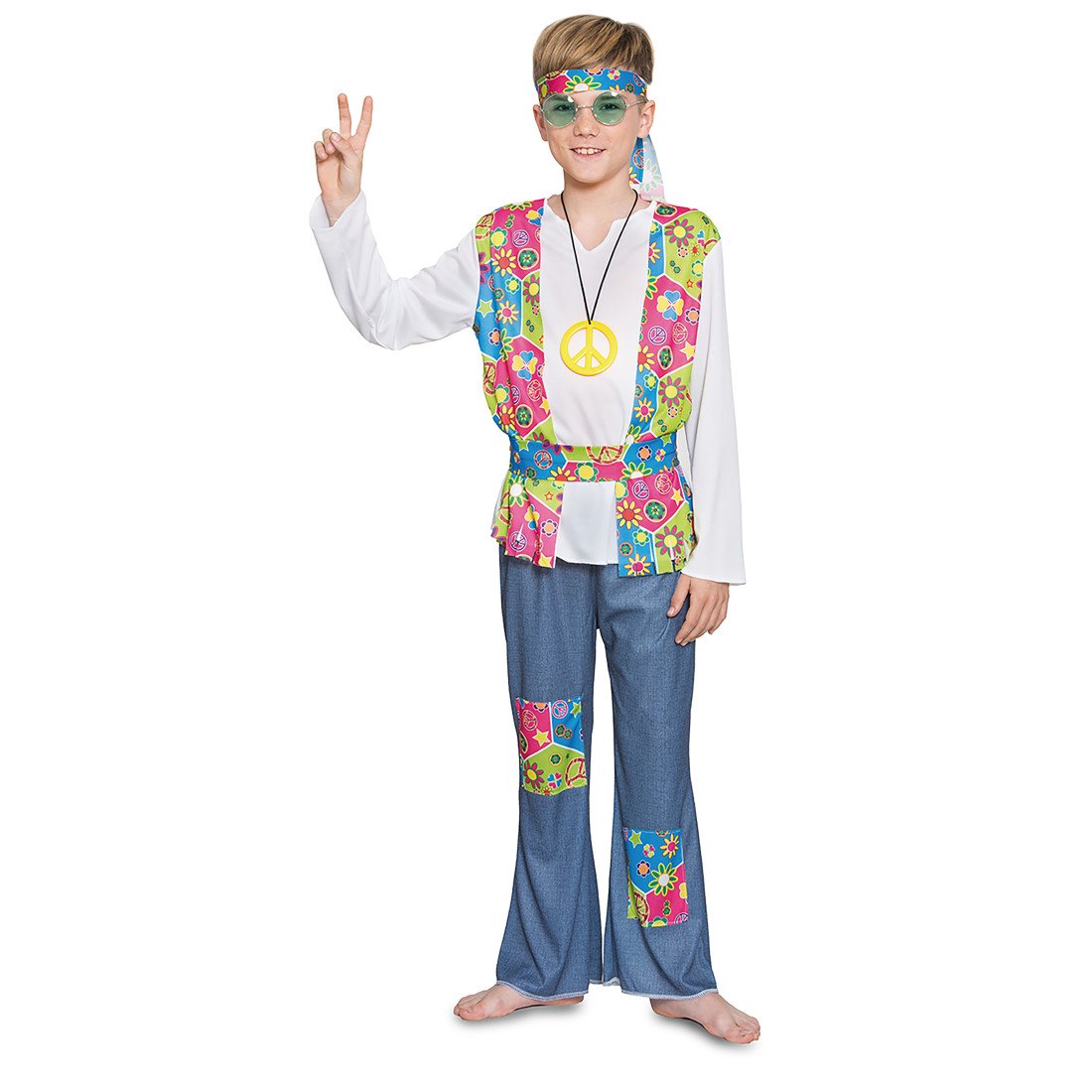 DISFRAZ DE HIPPIE PARA NIÑO