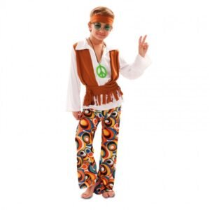 DISFRAZ DE HIPPIE MARRÓN NIÑO