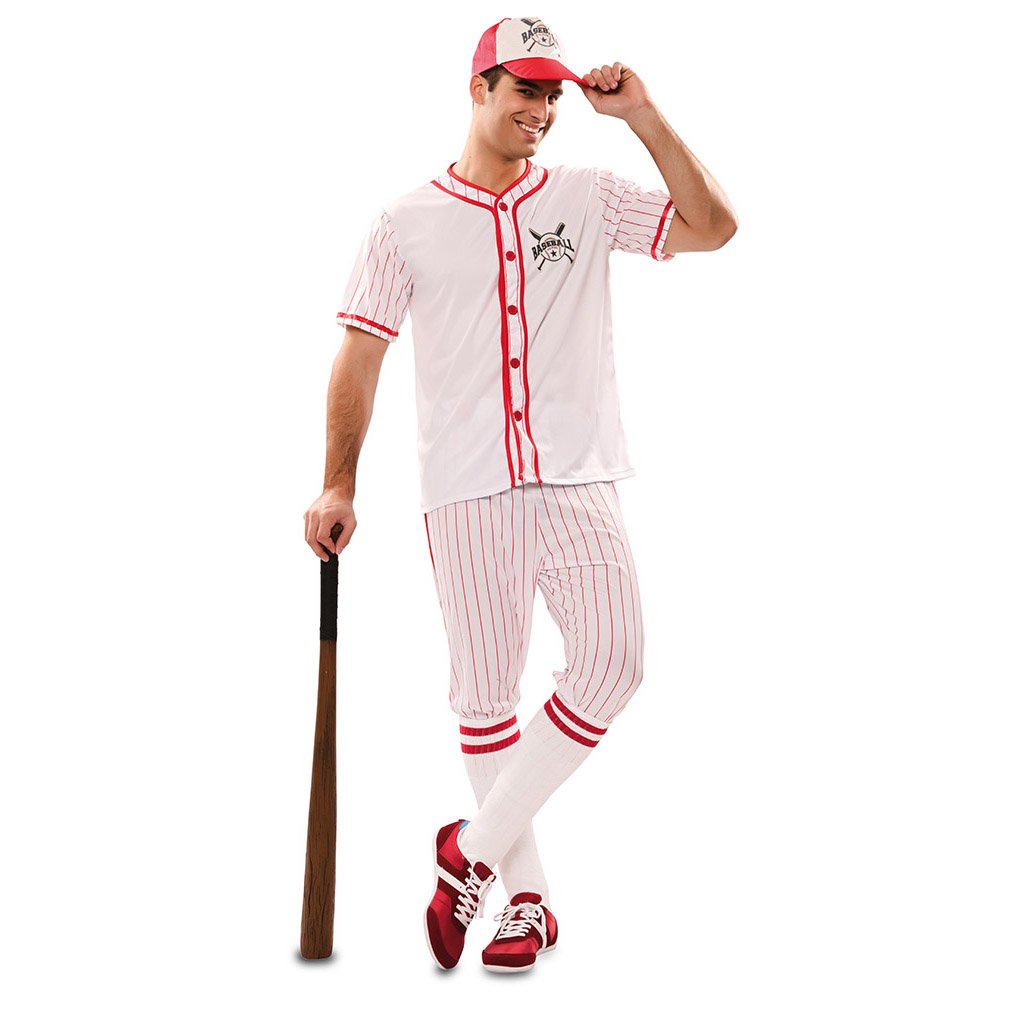 DISFRAZ DE JUGADOR DE BÉISBOL HOMBRE