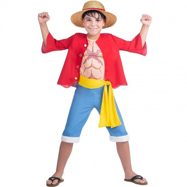 DISFRAZ DE LUFFY PARA NIÑO