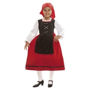 DISFRAZ DE PASTORA ROJO PARA NIÑA