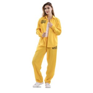 DISFRAZ DE PRESA AMARILLO MUJER