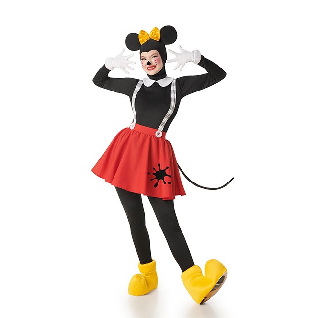 DISFRAZ DE RATITA MINNIE PARCHE MUJER