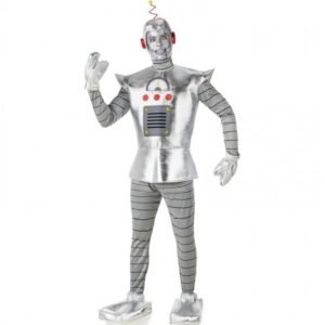 DISFRAZ DE ROBOT PLATEADO HOMBRE