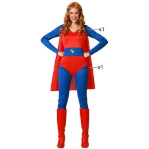DISFRAZ DE FLASH SUPERHEROÍNA RAYO PARA MUJER