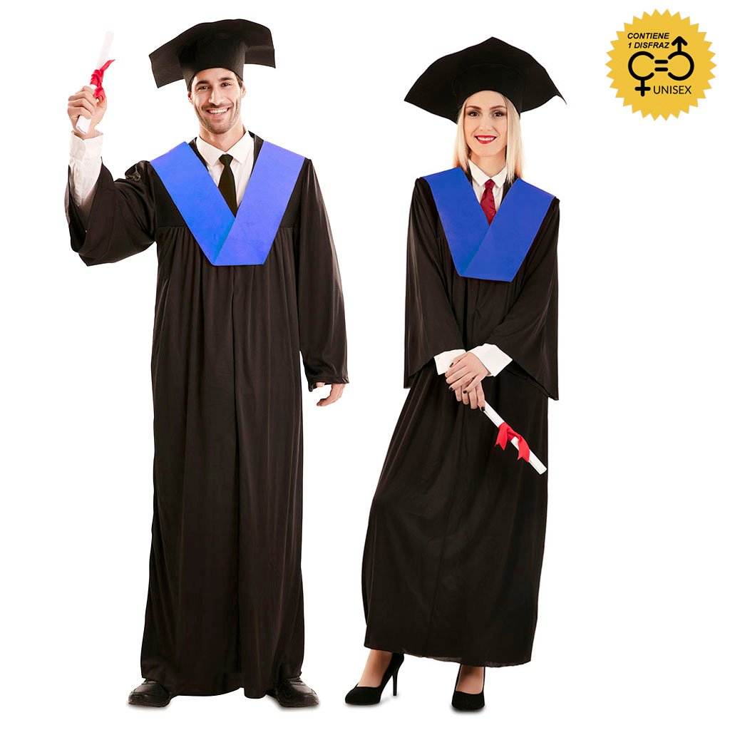 DISFRAZ DE TOGA GRADUADO UNISEX ADULTO