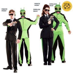DISFRAZ DOBLE FUN! MEN IN BLACK Y ALIEN UNISEX ADULTO