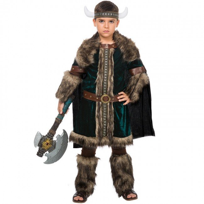 DISFRAZ DE VIKINGO NÓRDICO PARA NIÑO