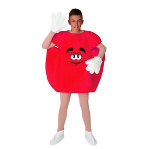 DISFRAZ DE DULCE ROJO M&M ADULTO