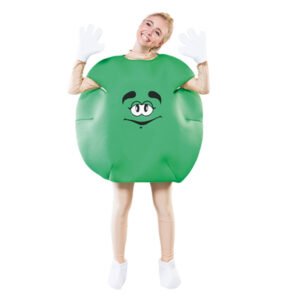 DISFRAZ DE DULCE VERDE M&M ADULTO