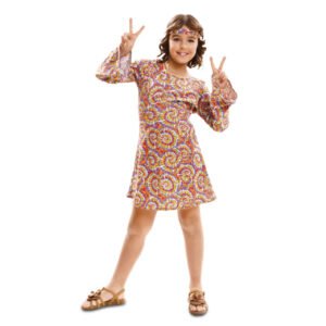 DISFRAZ DE HIPPIE PSICODÉLICA NIÑA