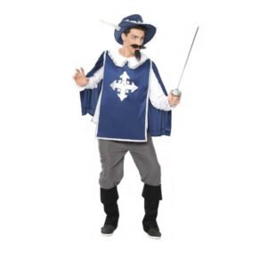 DISFRAZ DE MOSQUETERO AZUL HOMBRE