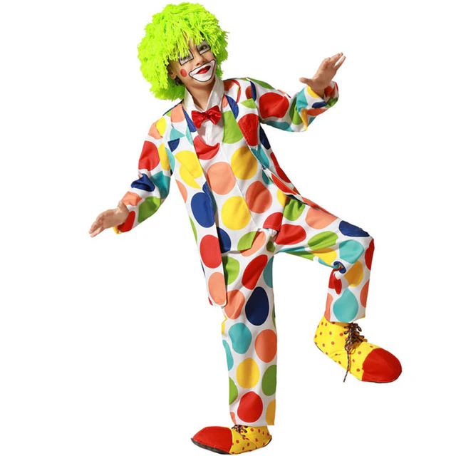 DISFRAZ DE PAYASO A LUNARES NIÑO