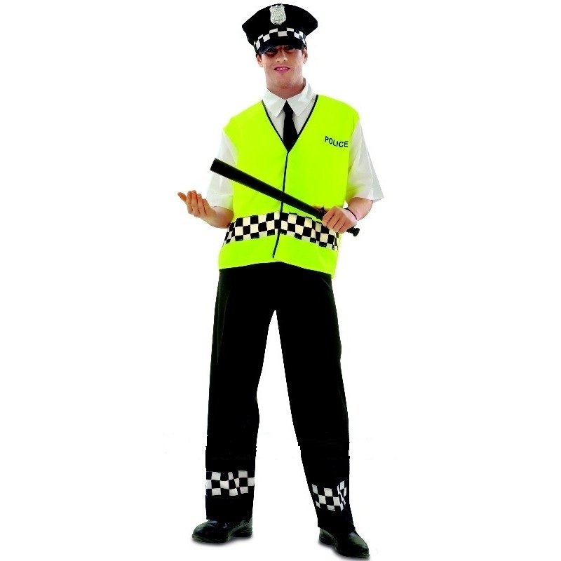 DISFRAZ DE POLICIA CHALECO HOMBRE