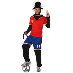 DISFRAZ DE TORO FUTBOLISTA ADULTO
