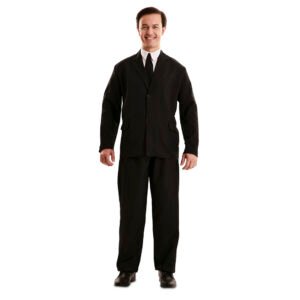 DISFRAZ TRAJE NEGRO UNISEX ADULTO