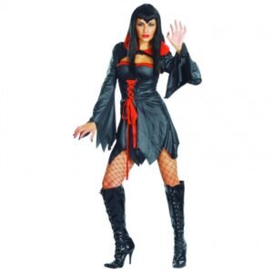 DISFRAZ DE VAMPIRESA NEGRO MUJER