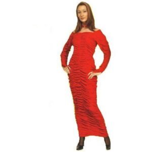 DISFRAZ CUERPO VELVET ROJO ADULTO