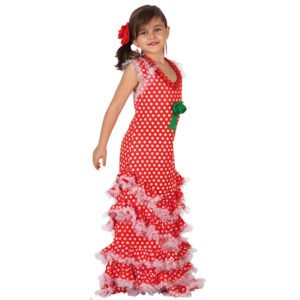 DISFRAZ DE SEVILLANA ROJO INFANTIL