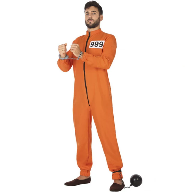 DISFRAZ DE PRESO GUANTÁNAMO NARANJA HOMBRE