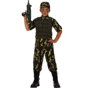 DISFRAZ DE SOLDADO DE CAMUFAJE PARA NIÑO