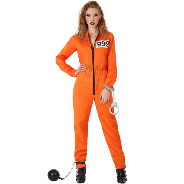 DISFRAZ DE PRESA NARANJA PARA MUJER