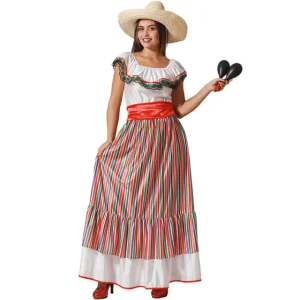 DISFRAZ MEJICANA MULTICOLOR MUJER