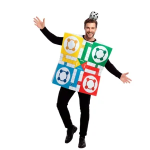 DISFRAZ DE TABLERO PARCHÍS-OCA UNISEX ADULTO