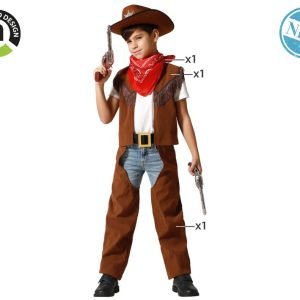 DISFRAZ DE VAQUERO COWBOY MARRÓN PARA NIÑO