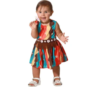 DISFRAZ DE HIPPIE MULTICOLOR NIÑA BEBÉ