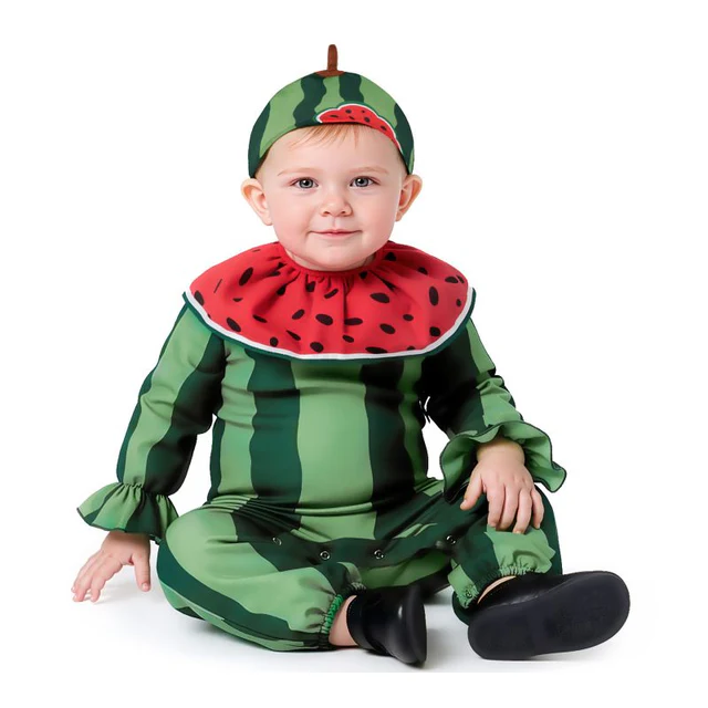 DISFRAZ DE SANDIA ROJA DELUXE PARA BEBÉ