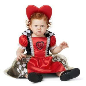 DISFRAZ DE REINA DE CORAZONES DELUXE PARA BEBÉ