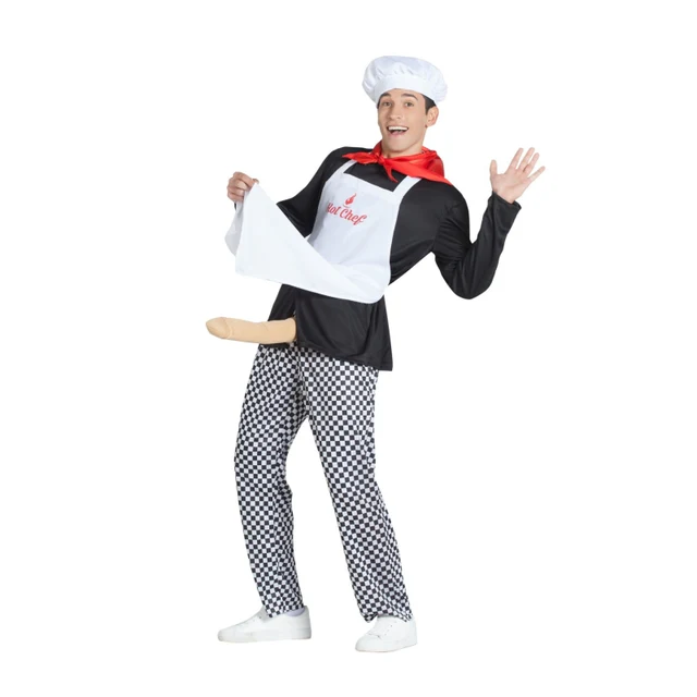 DISFRAZ DE COCINERO CON SORPRESA PARA HOMBRE