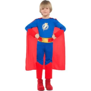 DISFRAZ DE SUPERHÉROE RELÁMPAGO PARA NIÑO